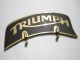 TRIUMPH FRONT BRASS LICENSE NUMBER PLATE